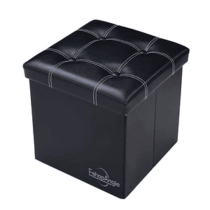 Baul Tomy Plegable Ecocuero Asiento 38cm Puff Pouf Caja