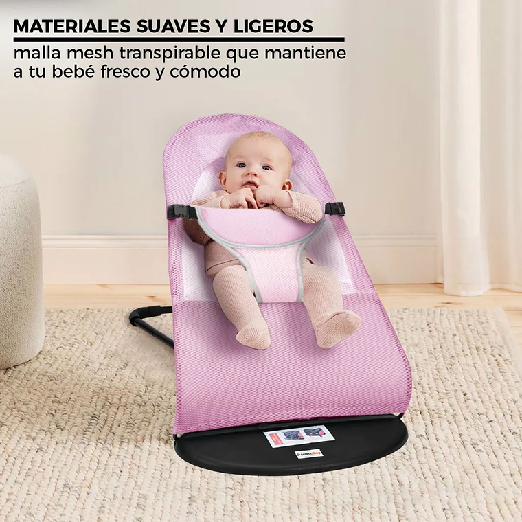 Silla Mecedora Bebe Columpio Infantil Portátil Ajustable 4