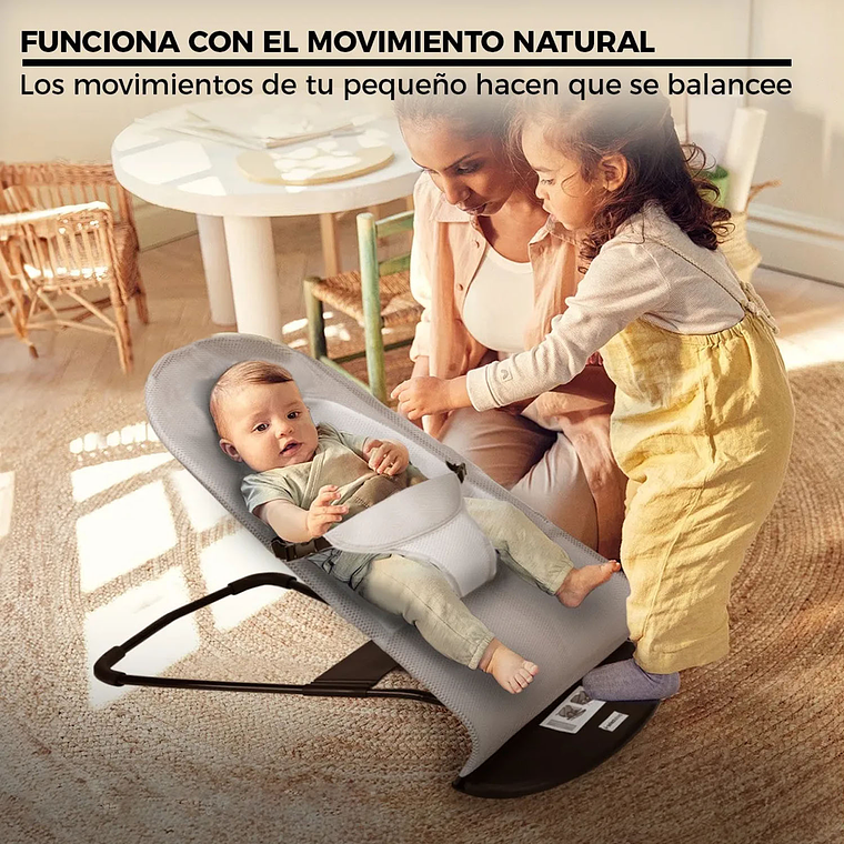 Silla Mecedora Bebe Columpio Infantil Portátil Ajustable 6