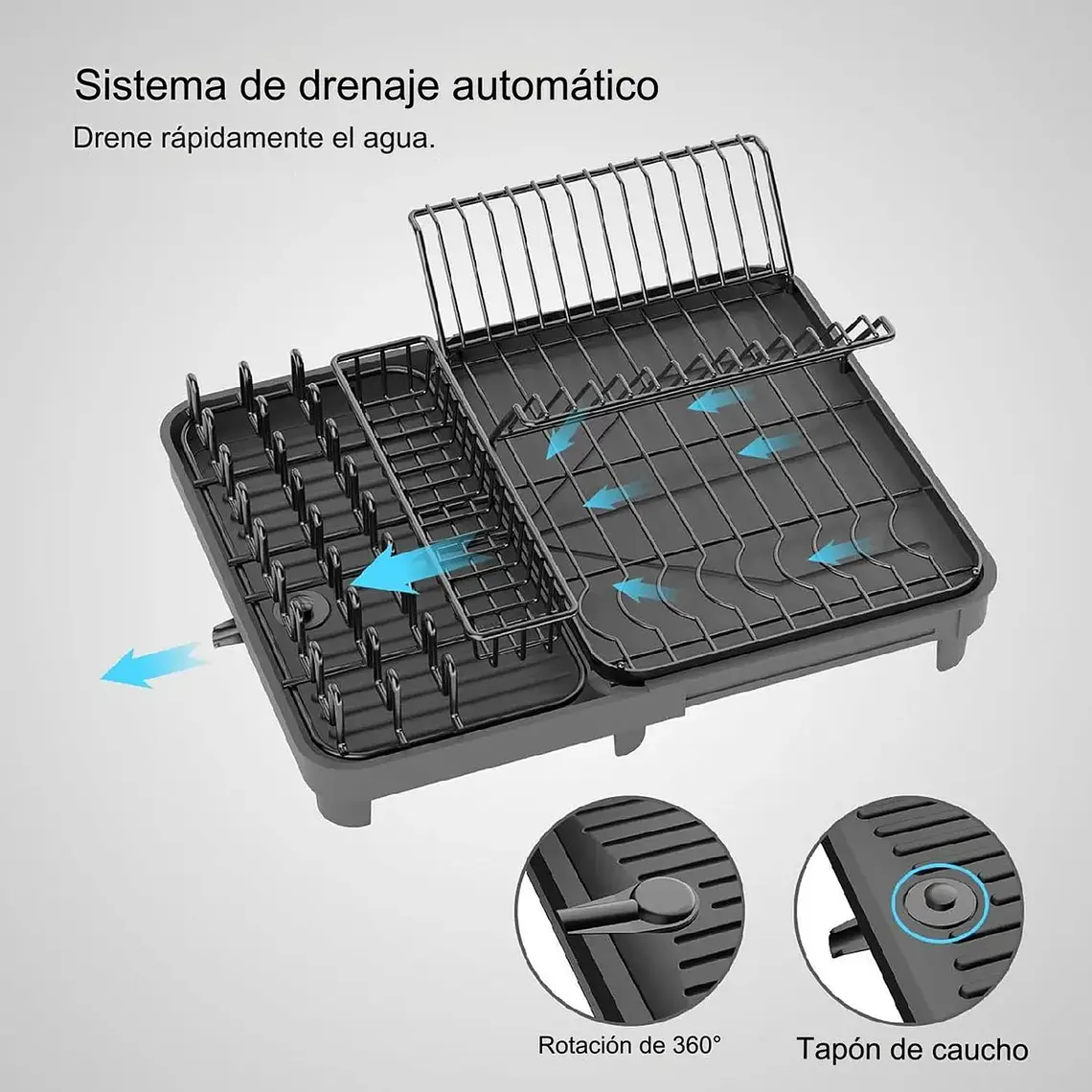 Escurridor De Platos Plegable Secaplatos Para Cocina 2
