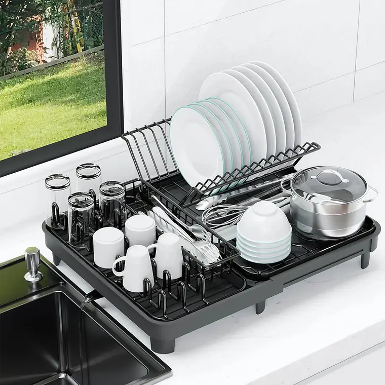 Escurridor De Platos Plegable Secaplatos Para Cocina 5