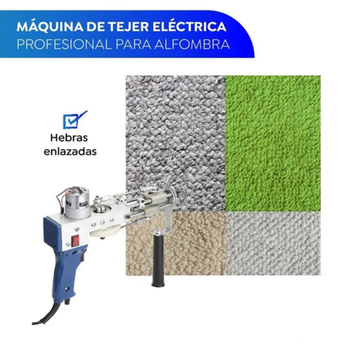 Pistola Tufting 2 En 1 Cut Y Loop Maquina De Tejer Alfombras 4