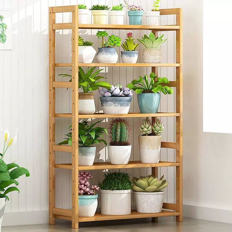 Organizador Estante De Bambú 5 Niveles De Cocina Y Baño 1