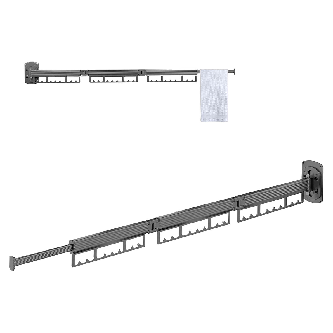 Tendedero Plegable Colgadores De Ropa Ajustable 1