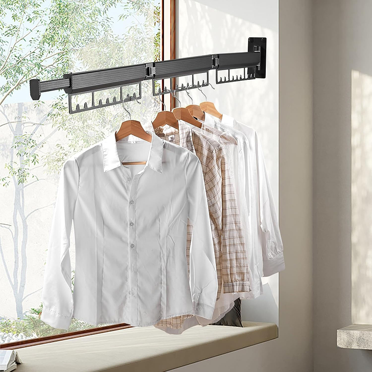 Tendedero Plegable Colgadores De Ropa Ajustable 3