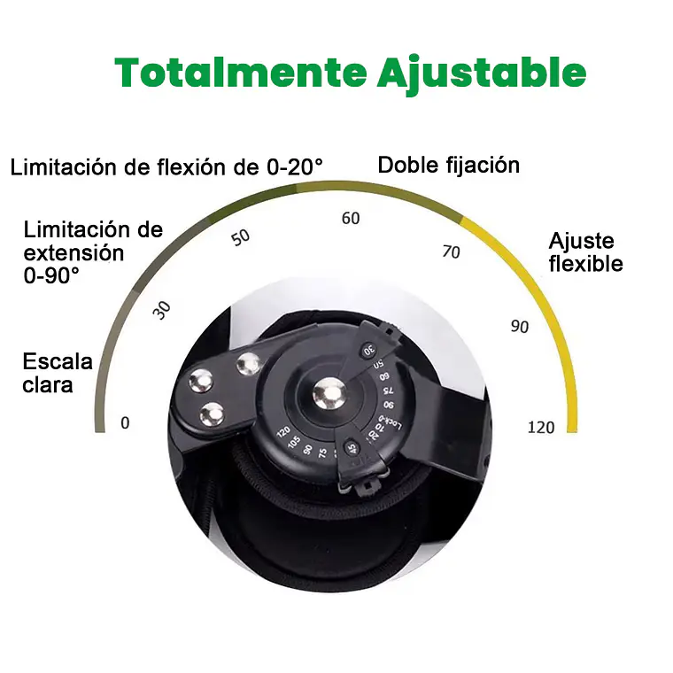 Inmovilizador De Rodilla Con Regulacion Extesion Talla Unica 4