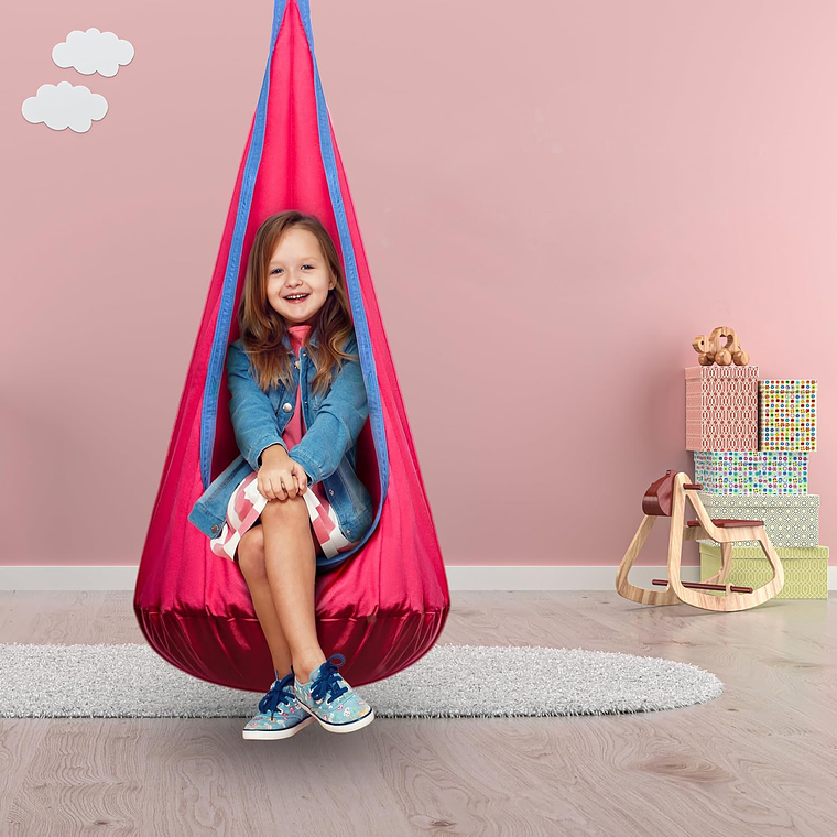 Columpio Sensorial Hamaca Niños Interior Y Exterior Con Cojín 7