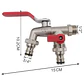 Llave De Jardín Con Doble Salida 1/2 Grifo De Válvula - Miniatura 6
