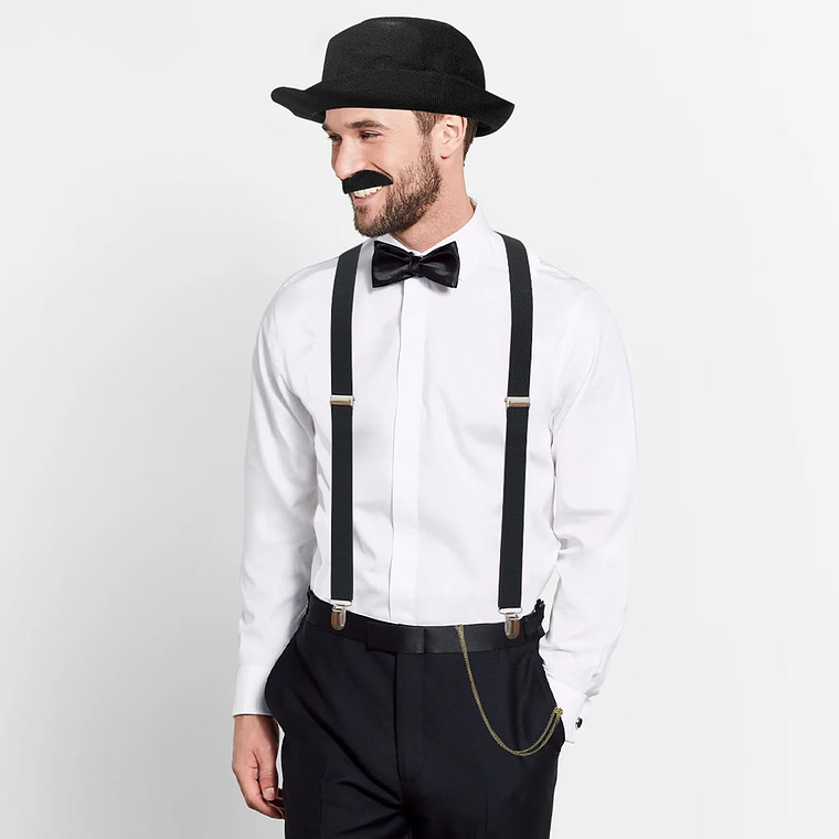 Set De Disfraz Fiesta De Gatsby 12 Piezas Para Hombre De Los Años 20 3