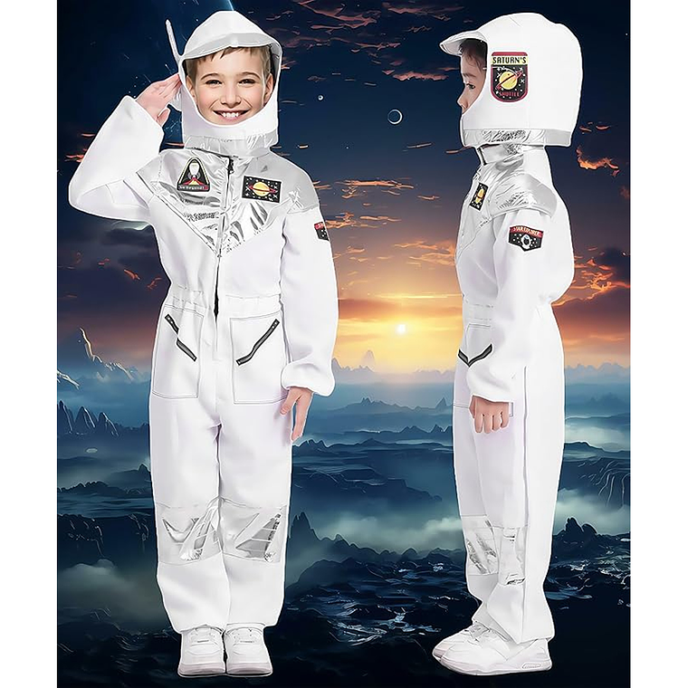 Disfraz De Astronauta Para Niño Incluye Sombrero 5