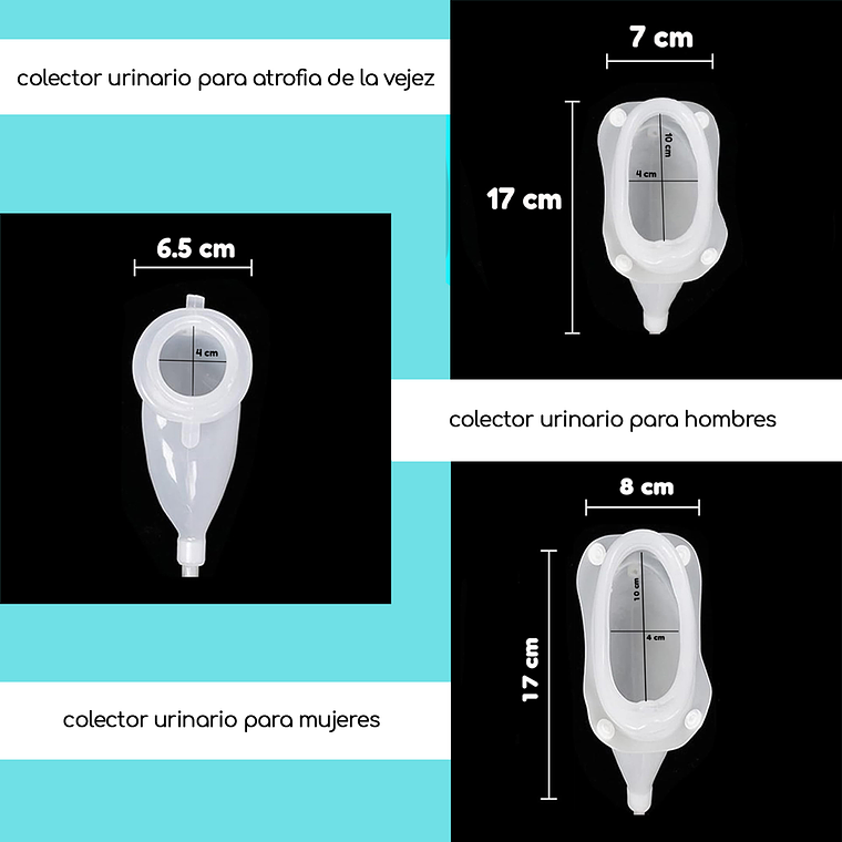 Colector De Orina Portátil Ahorre Pañales Silicona Normal 9