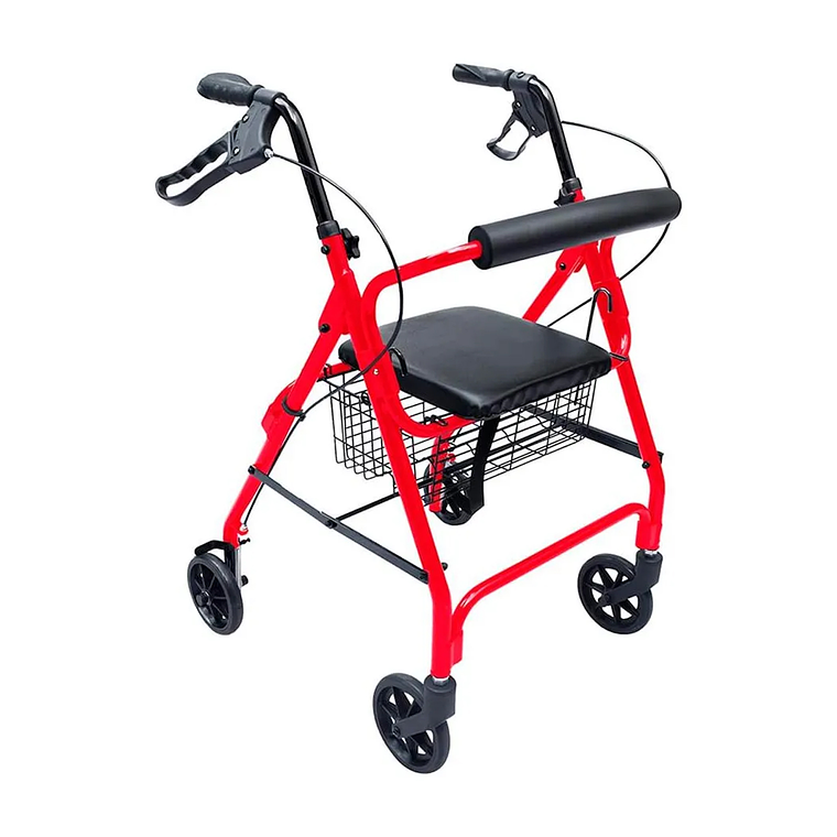 Andador Adulto Ortopédico Plegable C/ruedas Frenos Asiento 1