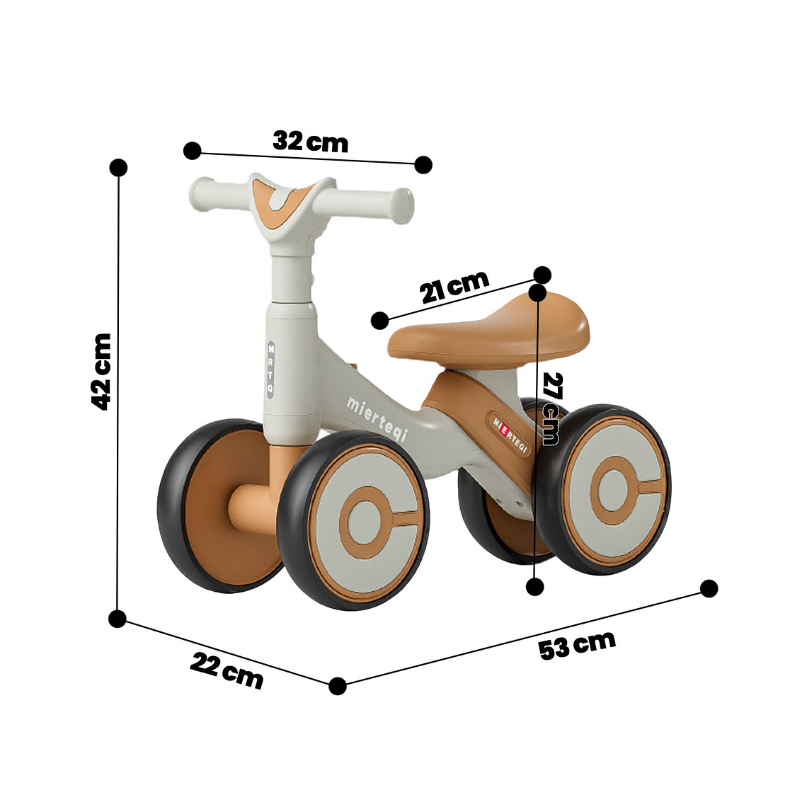 Bicicleta De Equilibrio Aprendizaje Niño Bebé Estable Seguro 5