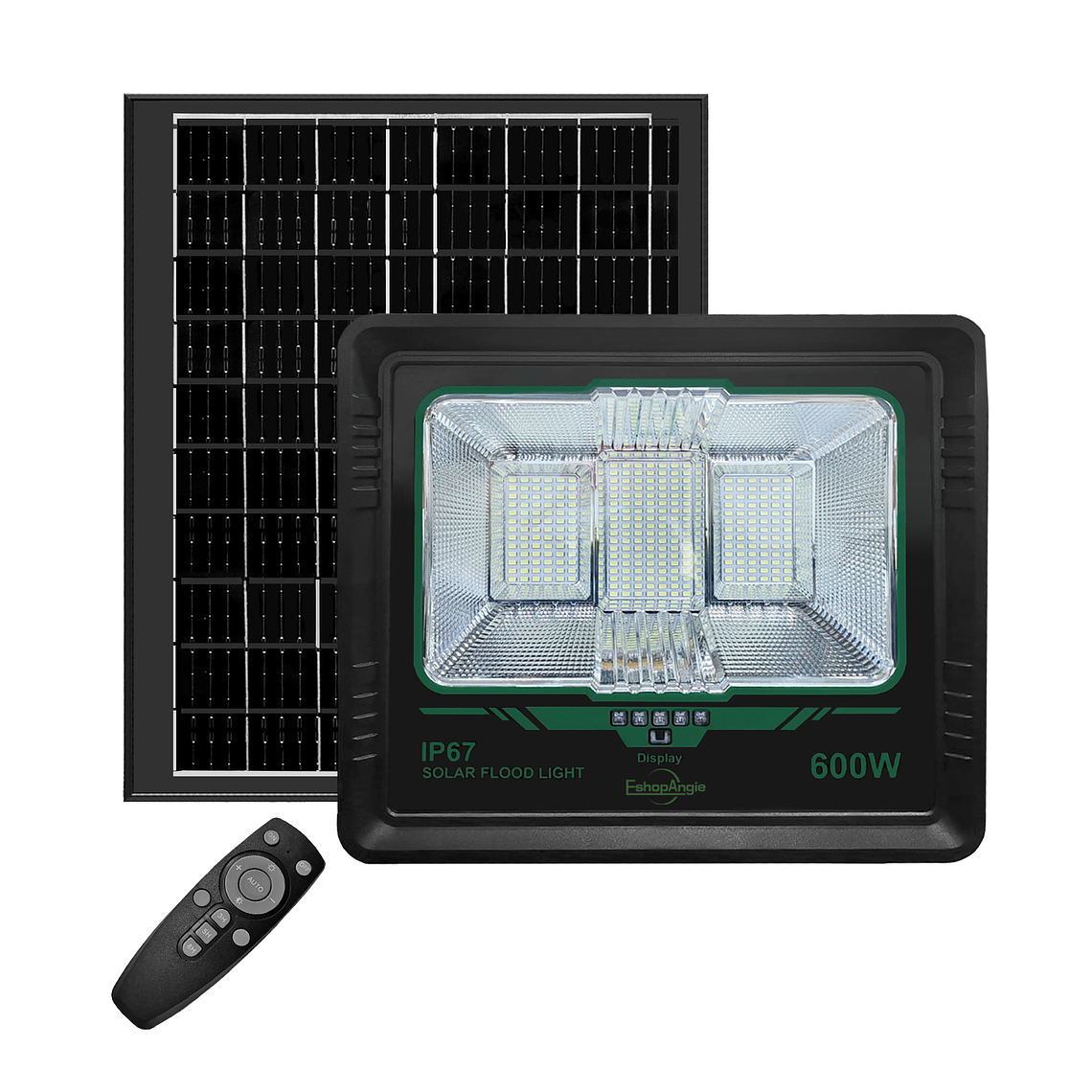 Foco 600w Exterior Ip67+ Panel Solar + Control Remoto 1