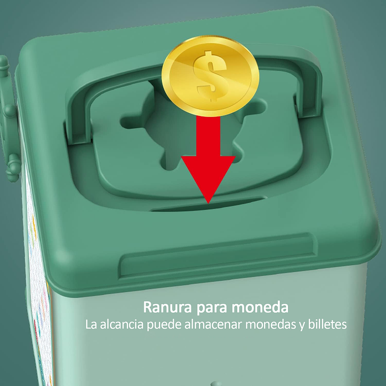 Alcancía De Ahorro Electrónica Sonido Huella Y Contraseña 3