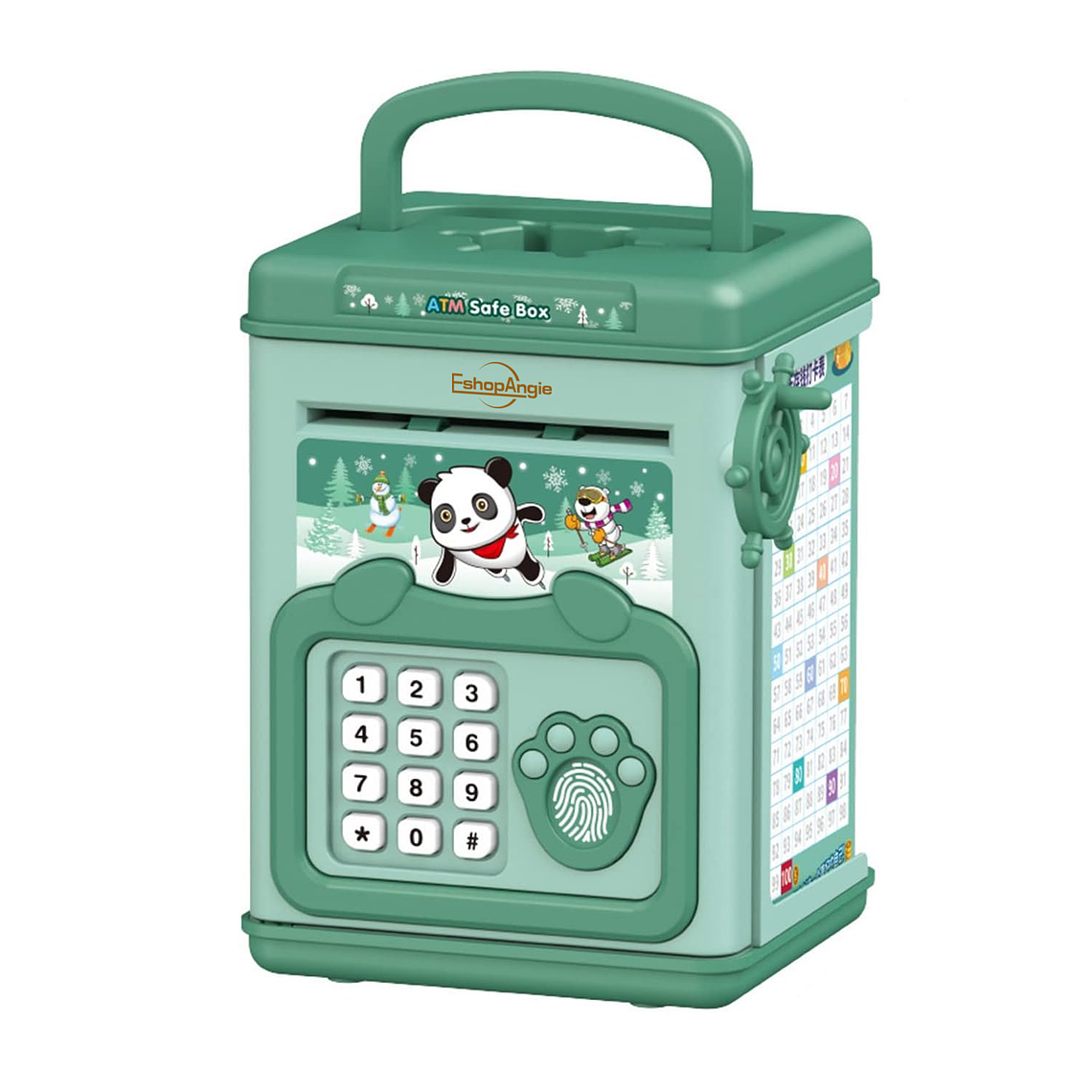 Alcancía De Ahorro Electrónica Sonido Huella Y Contraseña 1