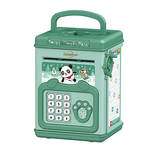 Alcancía De Ahorro Electrónica Sonido Huella Y Contraseña