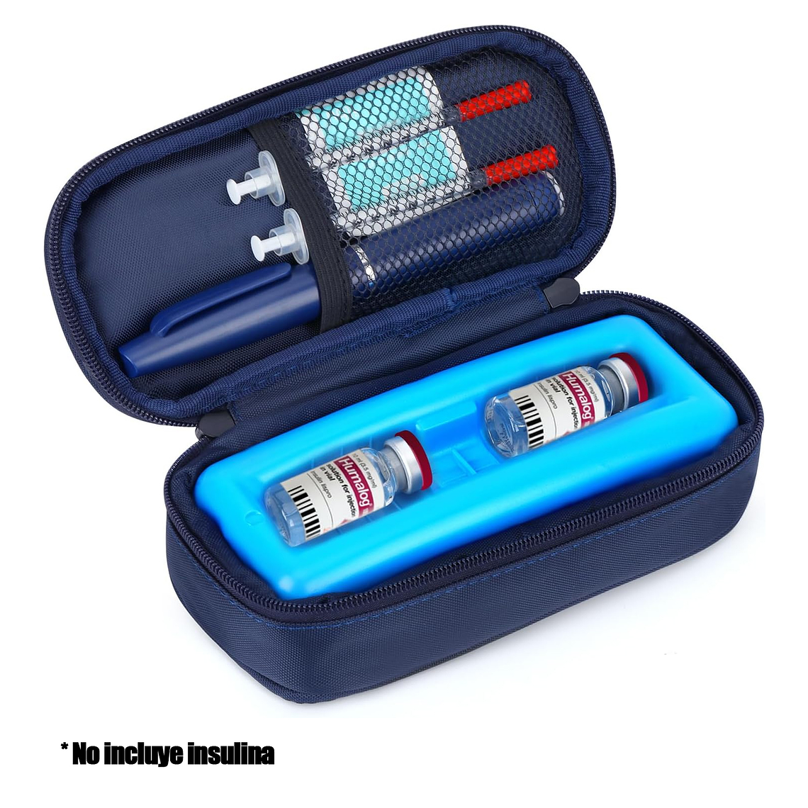 Bolso Estuche Porta Insulina Refrigerante (cooler) Azul 1