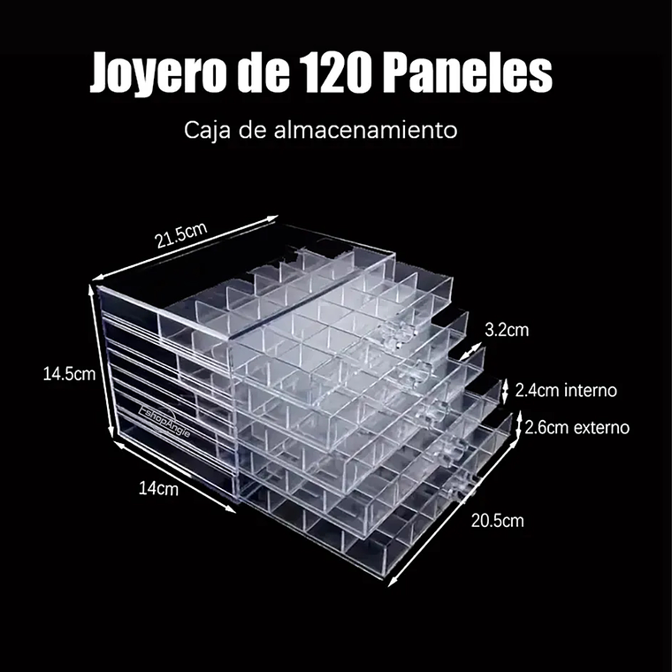 Organizador Exhibidor De Joyas Accesorios De Uñas Acrílico 5