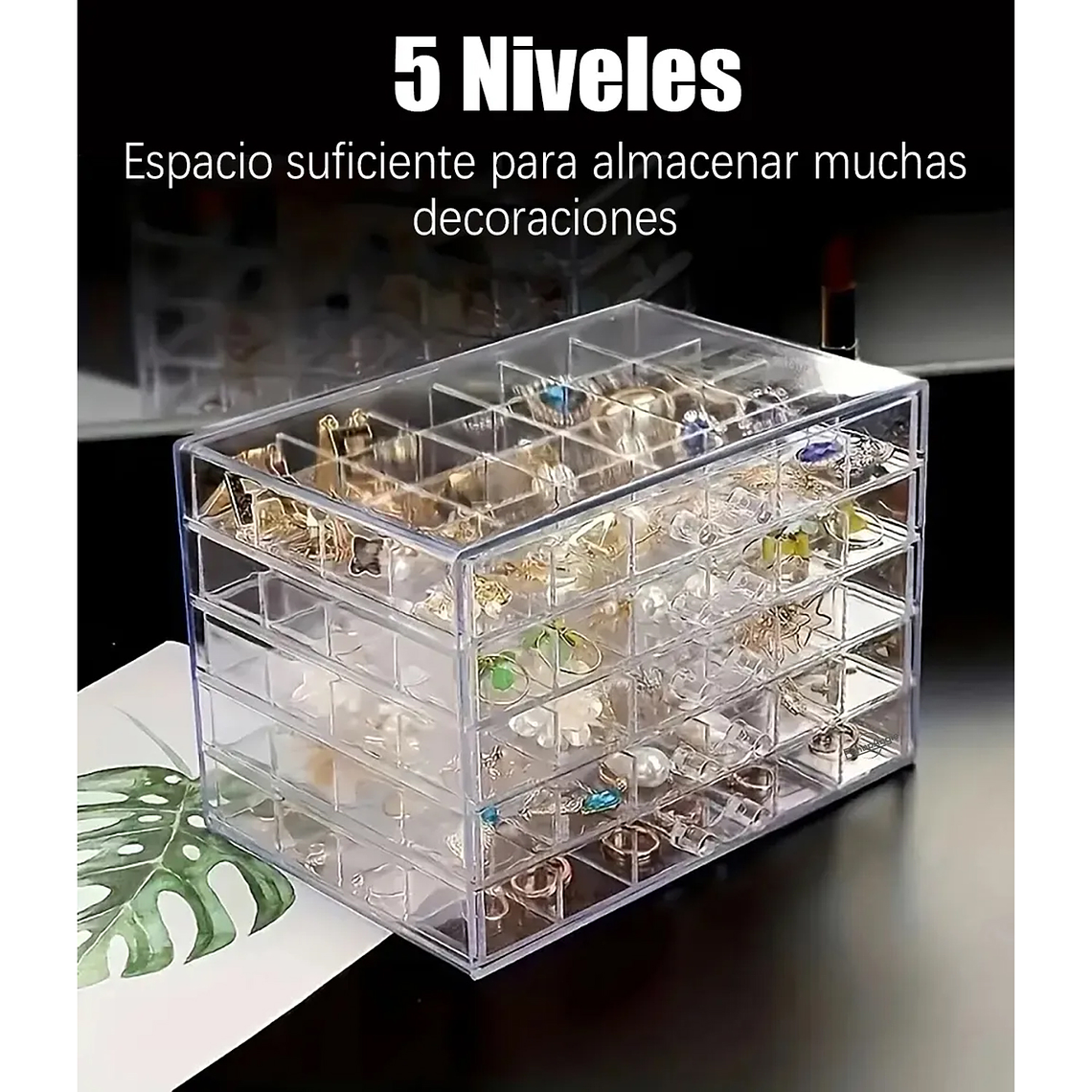 Organizador Exhibidor De Joyas Accesorios De Uñas Acrílico 4