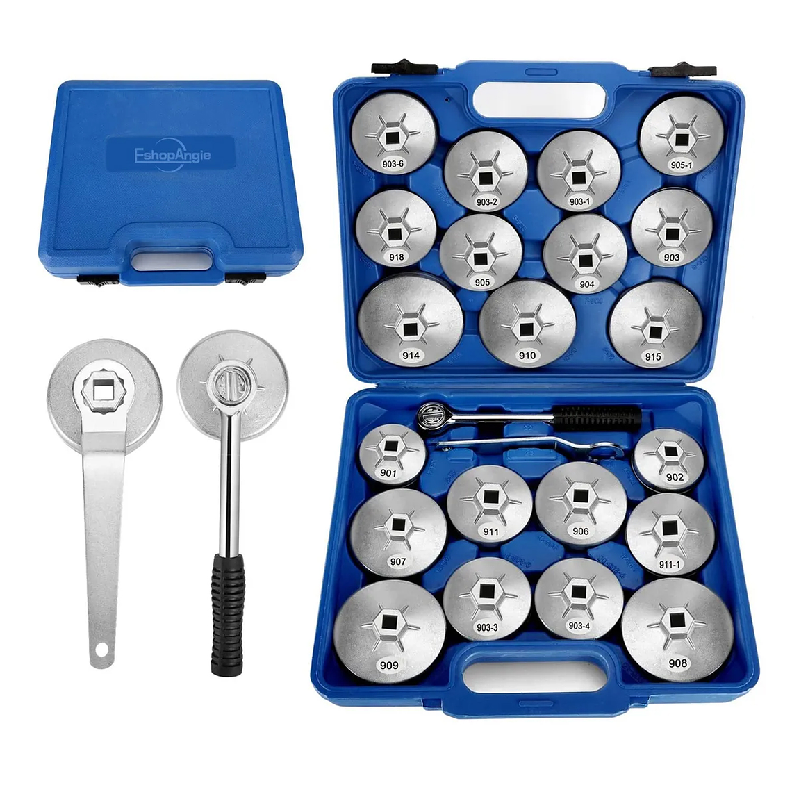 Juego De Llaves Universales De Filtro De Aceite 1/2 23pzs 1