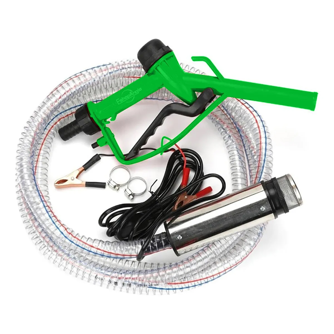 Kit Bomba Trasvasije Diesel Parafina 12v Manguera Pistola 1