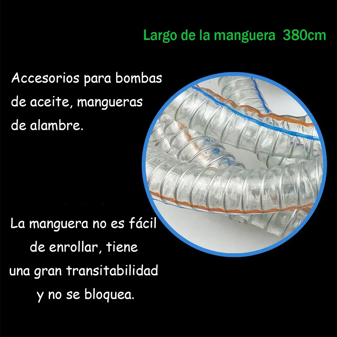Kit Bomba Trasvasije Diesel Parafina 12v Manguera Pistola 4
