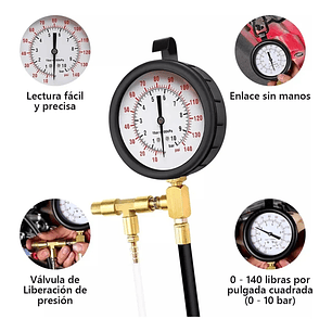 Medidor Manómetro De Presión Inyección Combustible Universal