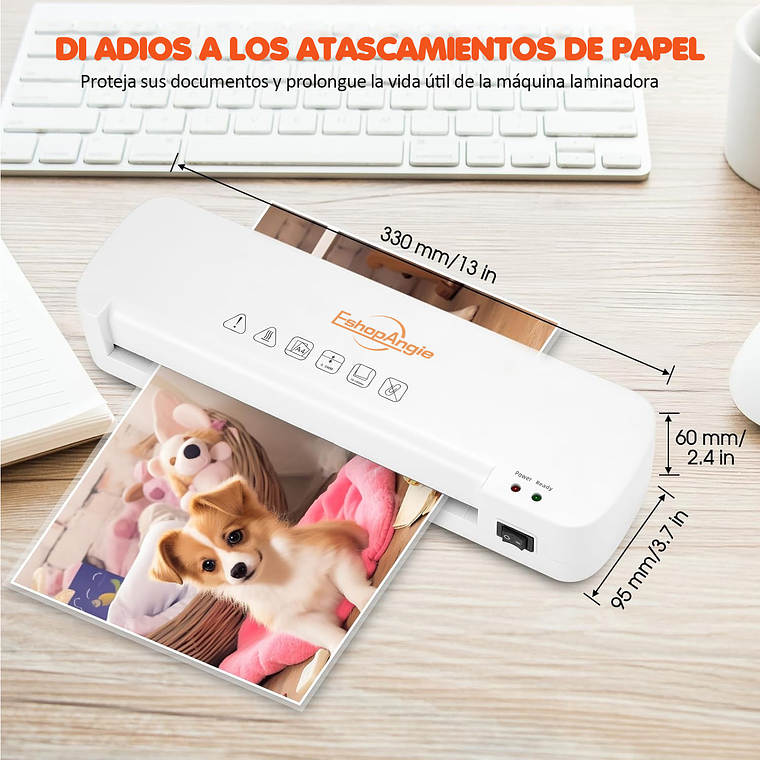Termolaminadora Plastificadora A4 +cortador De Papel + Micas 5
