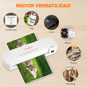 Termolaminadora Plastificadora A4 +cortador De Papel + Micas