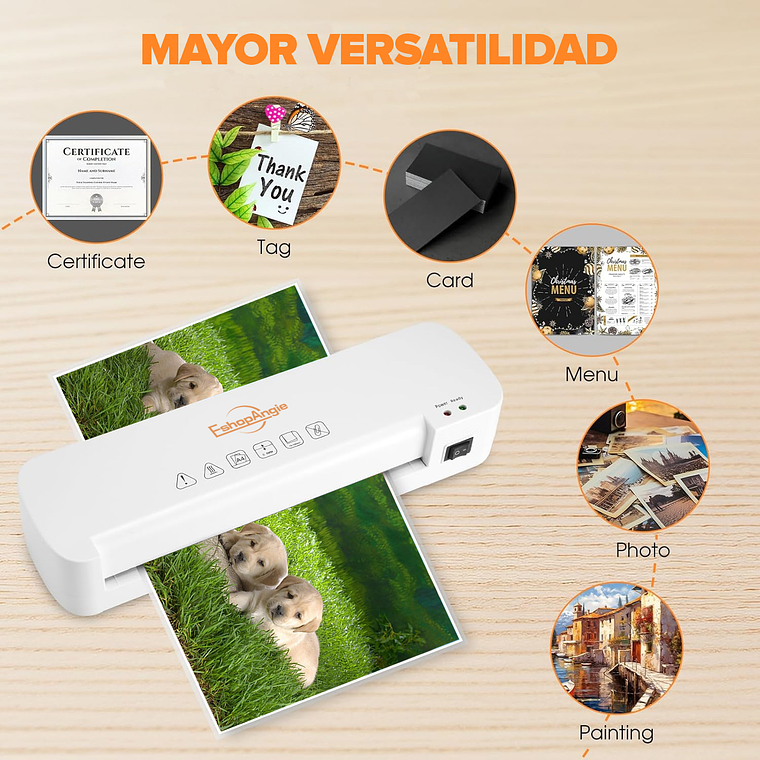 Termolaminadora Plastificadora A4 +cortador De Papel + Micas 2