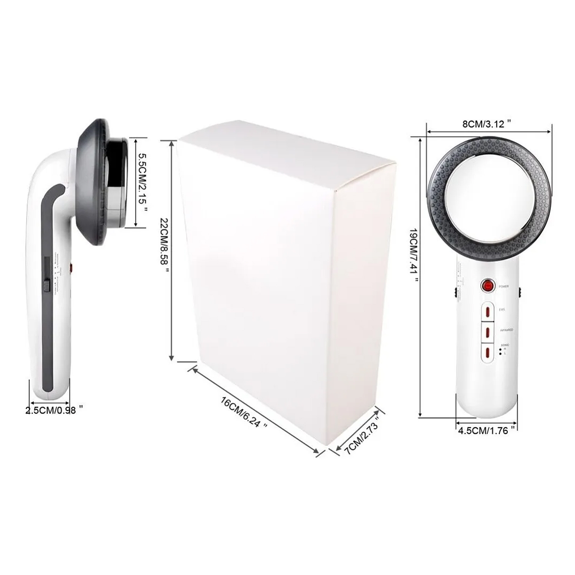 Máquina Ultrasonido 3 En 1 Cavitación Masajeador 5