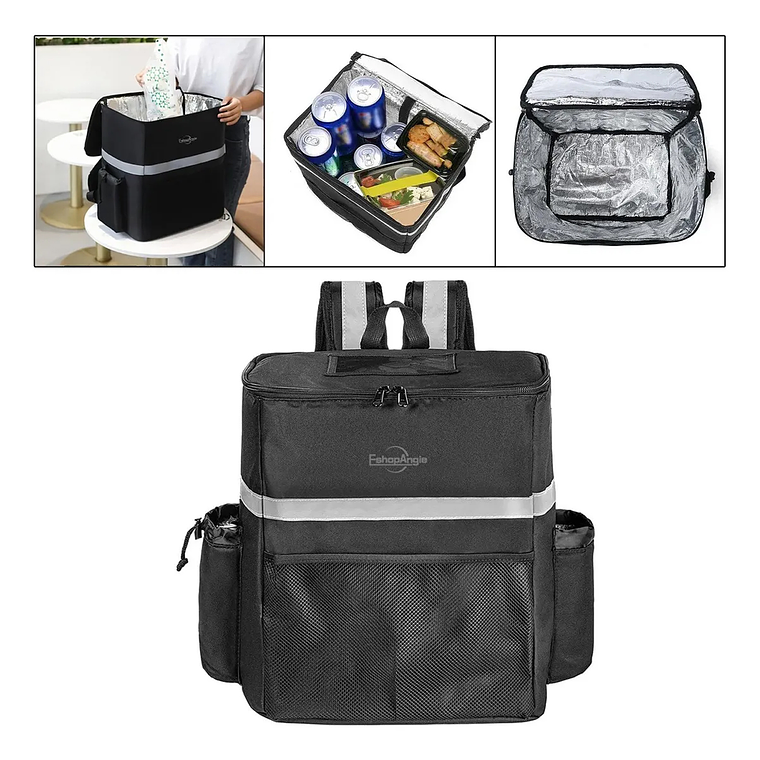 Mochila Térmica Para Delivery Repartidor Multifuncional 3