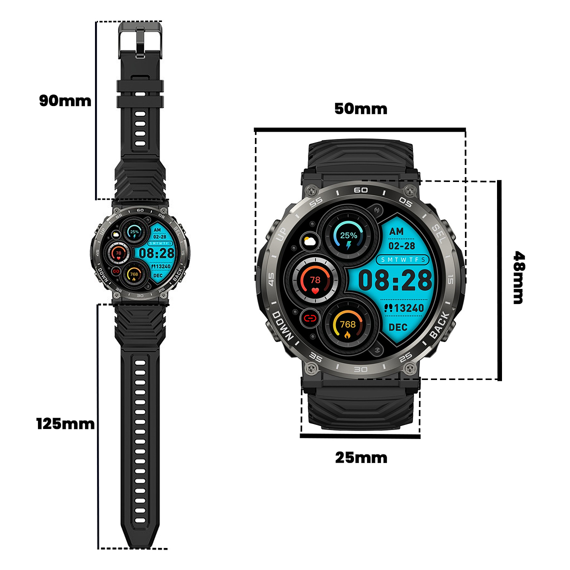 Smartwatch Deportivo Reloj Inteligente S56 Hombre Bluetooth Agregar a favoritos 8