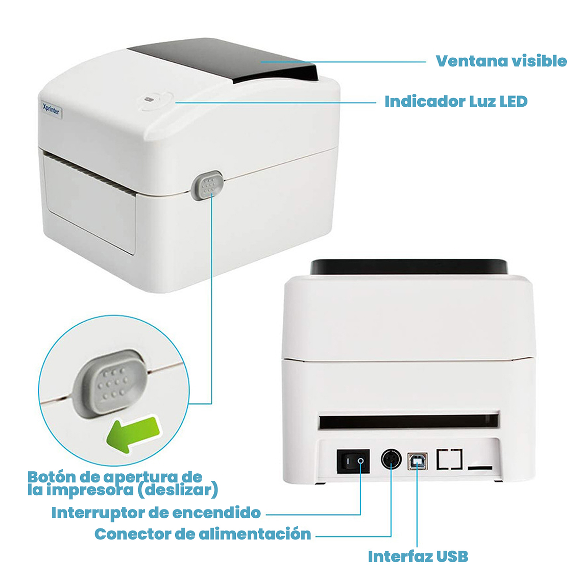 Impresora Termica Etiquetas Adhesivas 100mm Xprinter 420b 5