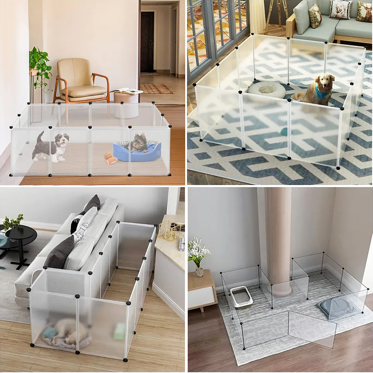 Jaula Corralito Para Mascotas Perro Gato Animales Pequeños 6