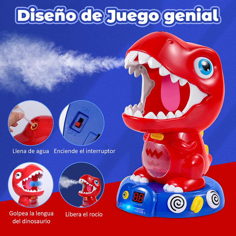 Juguete De Tiro De Dinosaurio Pistolas Lanza Pelotas 3