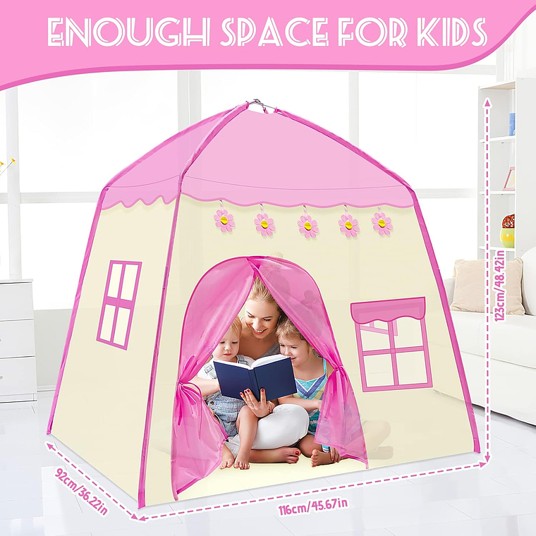 Castillo Infantil De Princesa, Carpa De Juego Para Niñas 6