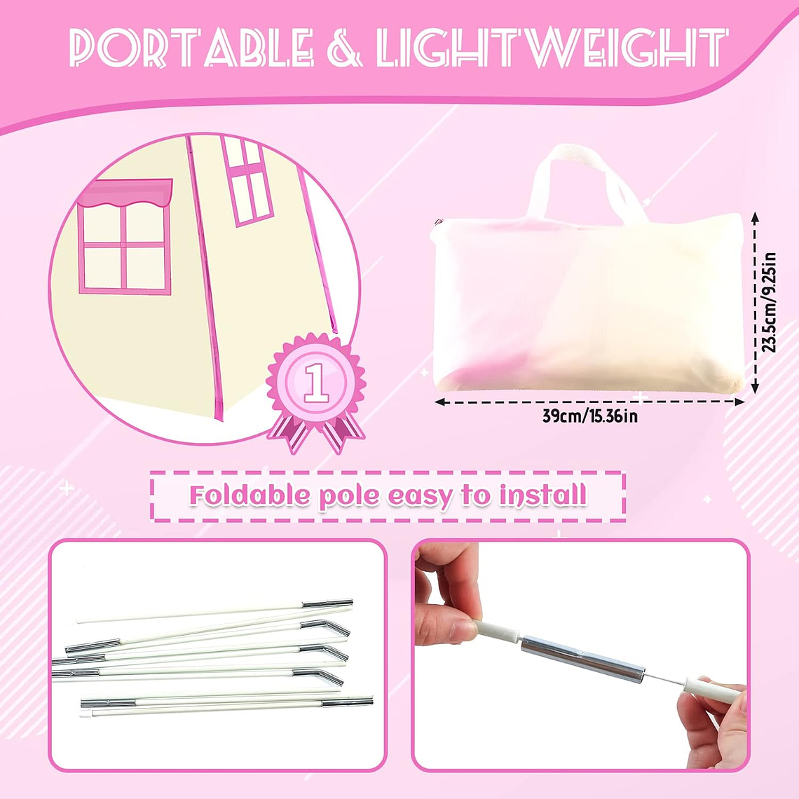 Castillo Infantil De Princesa, Carpa De Juego Para Niñas 5