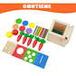 Juguete De Madera Cubo Encaje Didáctico 4en1 Montesori Niños - Miniatura 7
