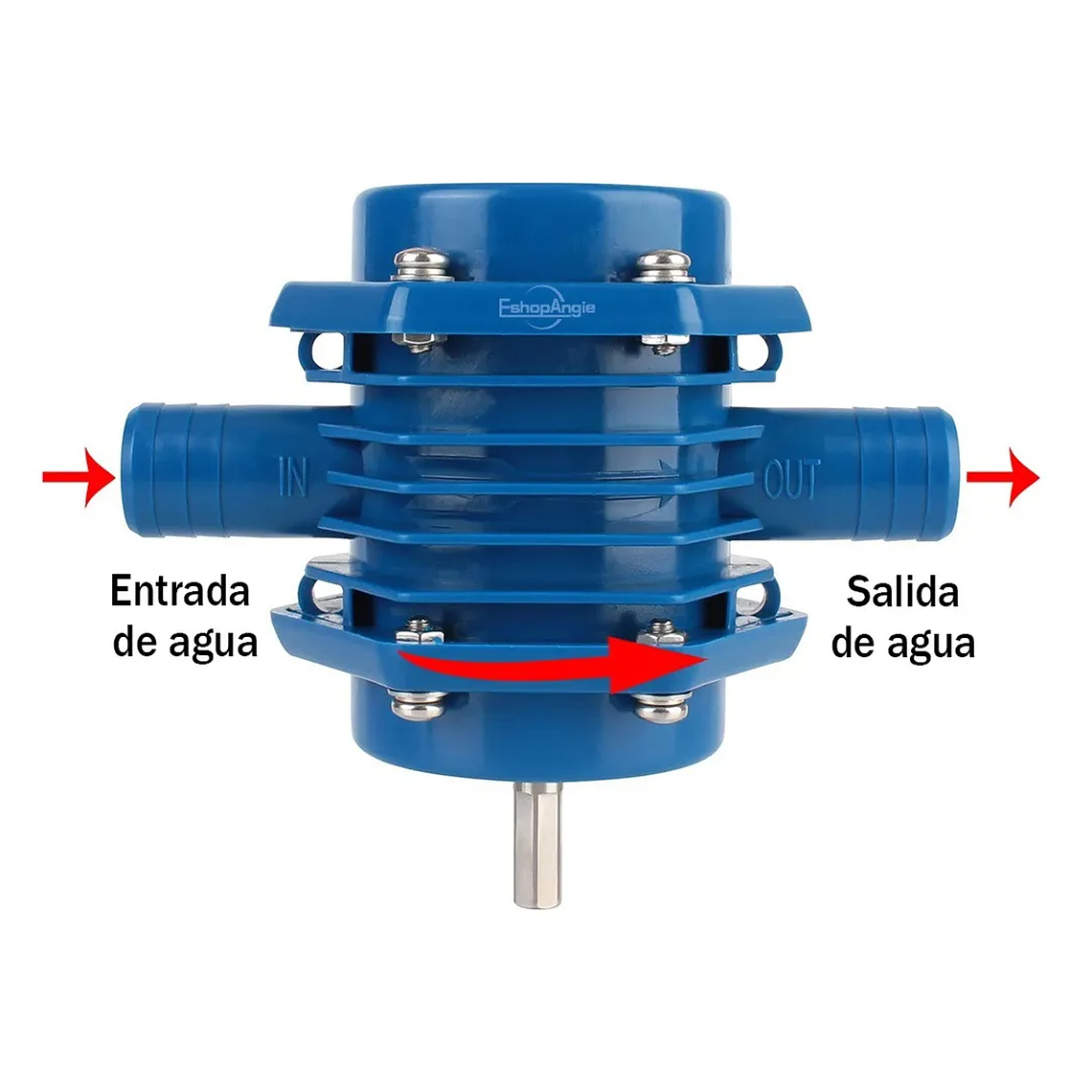 Bomba Agua De Taladro Mini Autocebante Portátil Resistente 3