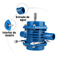 Bomba Agua De Taladro Mini Autocebante Portátil Resistente - Miniatura 4