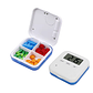 Pastillero 4 Compartimento Alarmas Recordatorio Temporizador - Miniatura 1