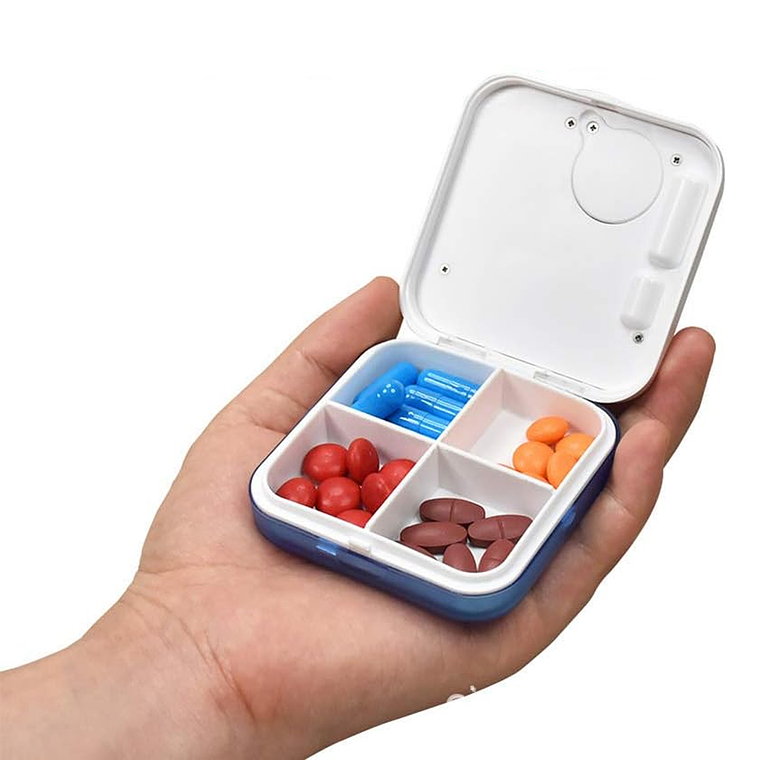 Pastillero 4 Compartimento Alarmas Recordatorio Temporizador 2