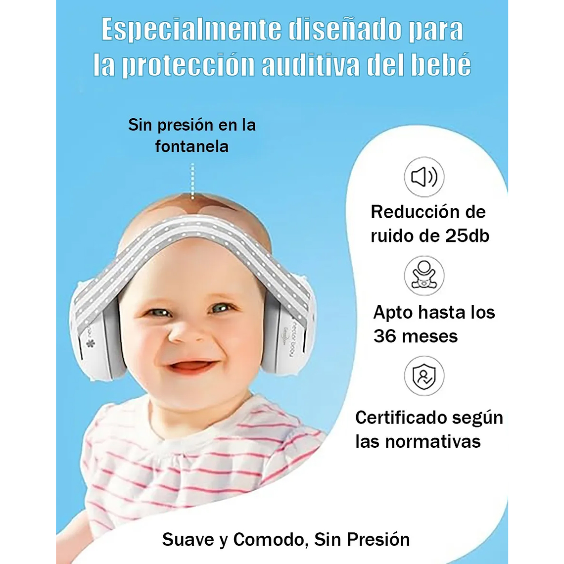 Protección Audífonos Antiruido Para Bebes Niños Autismo 5