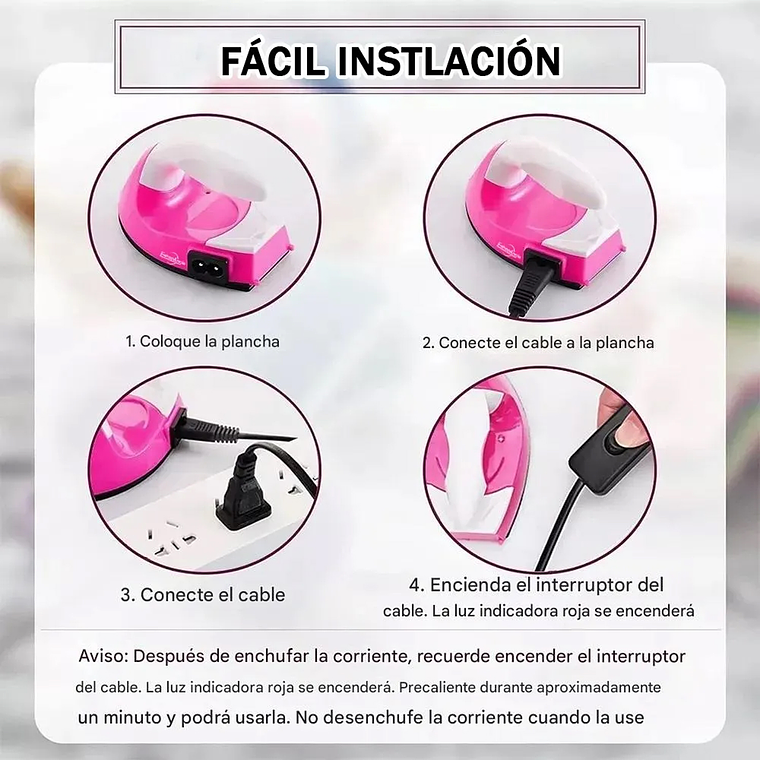 Mini Plancha Para Manualidades Portátil De Mano Eléctrica 3