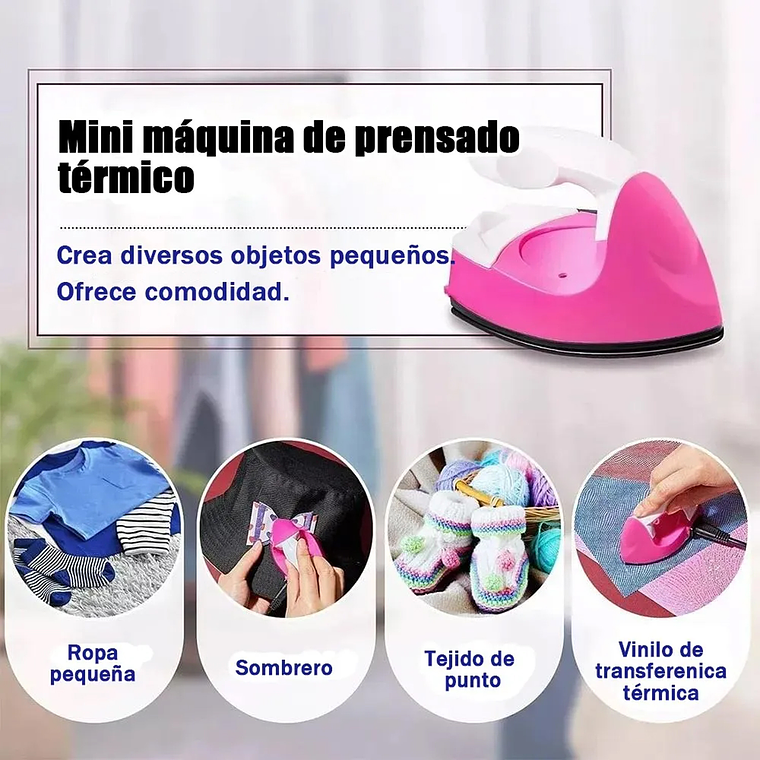 Mini Plancha Para Manualidades Portátil De Mano Eléctrica 5