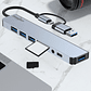 Hub Adaptador Usb Tipo C 8 En 2 Para Mac Macbook Windows - Miniatura 5