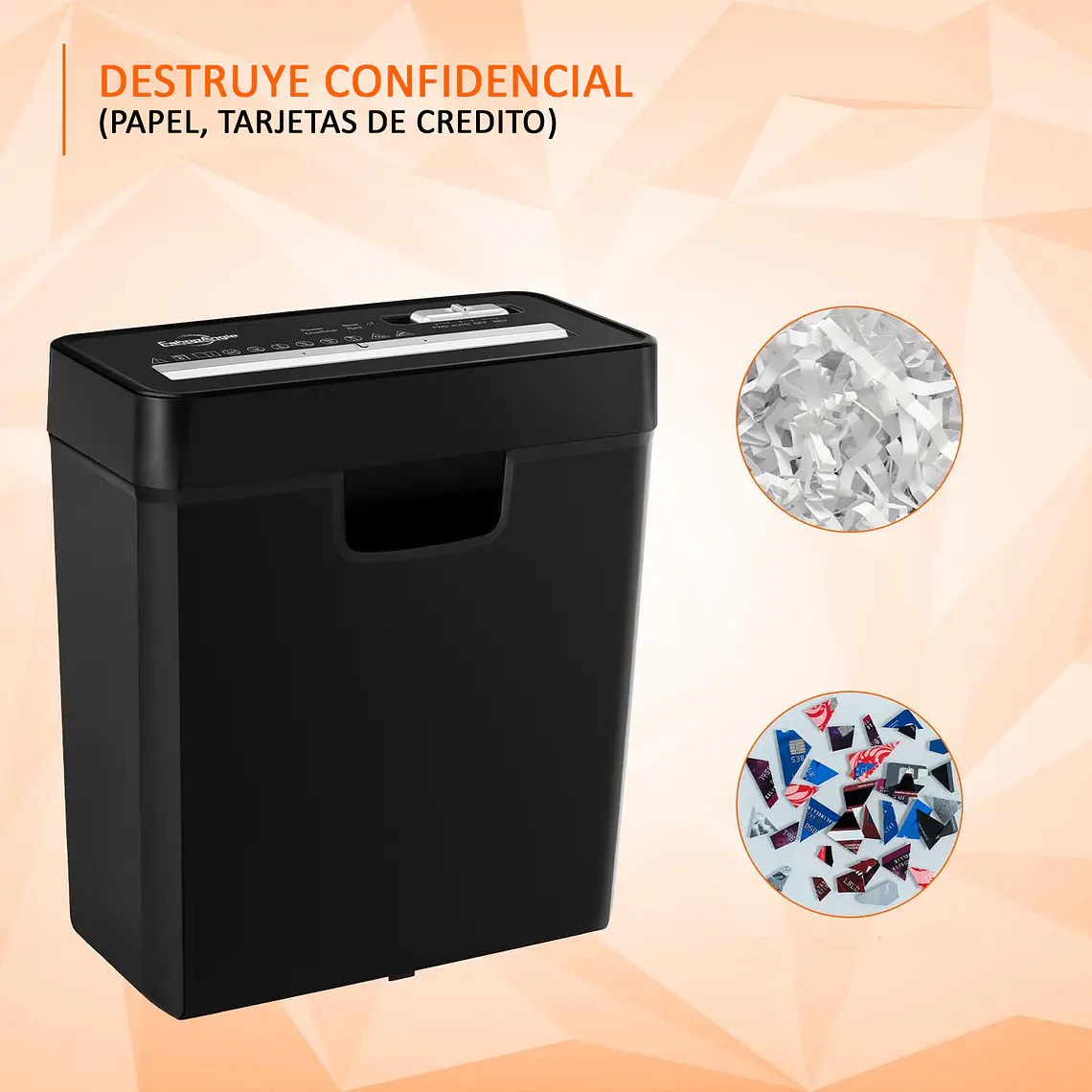 Destructora Trituradora De Papel 6 Hojas 10 Litros Oficina 5
