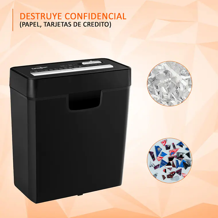 Destructora Trituradora De Papel 6 Hojas 10 Litros Oficina 5